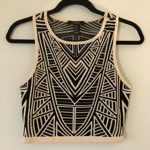 Forever 21 Tribal Print Crop Top